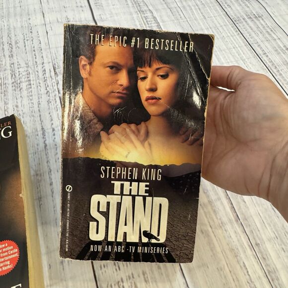 Stephen King Book Lot of 5 Paperbacks The Stand Long Walk Roadwork Green Mile - Picture 4 of 10